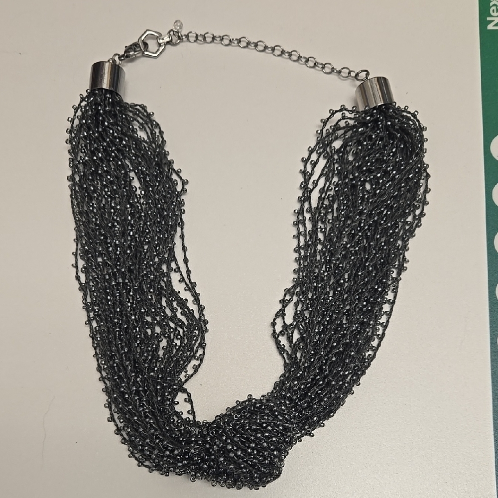 Vera Wang Black Multi-Strand Necklace